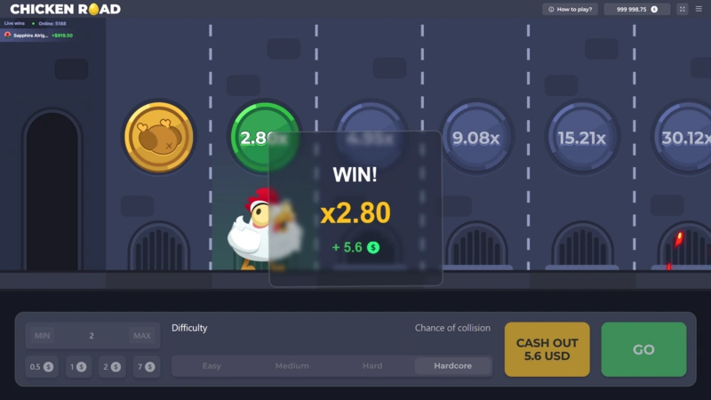 chicken cross road gambling game